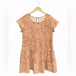 NINE WEST Mini Dress NWT | Women Medium| Tan Orange.  Brand New ~ No Tags.